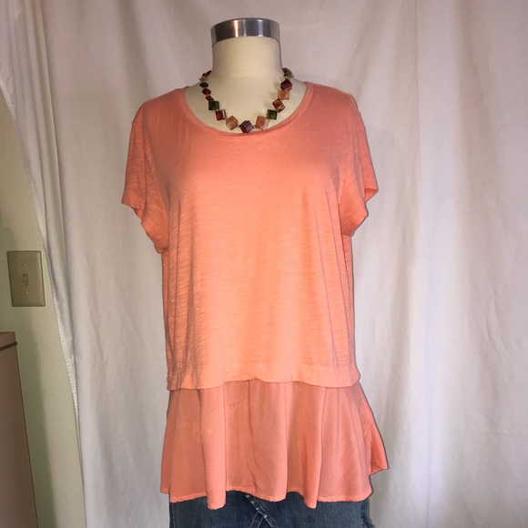 Style&co petite orange extended t-shirt - Picture 2 of 5